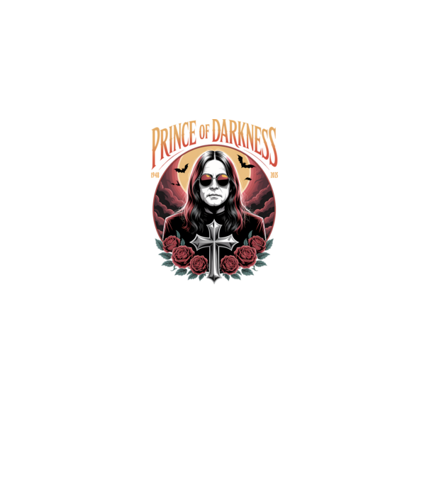 Prince of Darkness model negru pe tricou