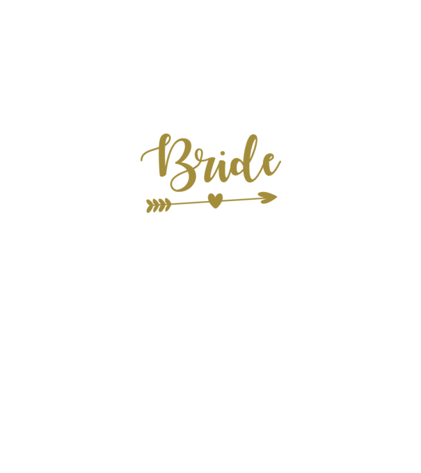 Bride model alb pe tricou