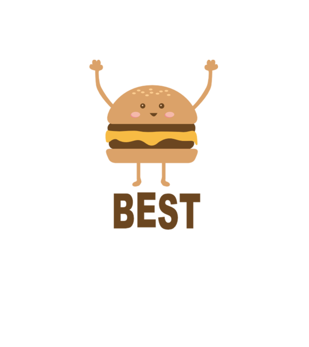 Best hamburger model alb pe tricou