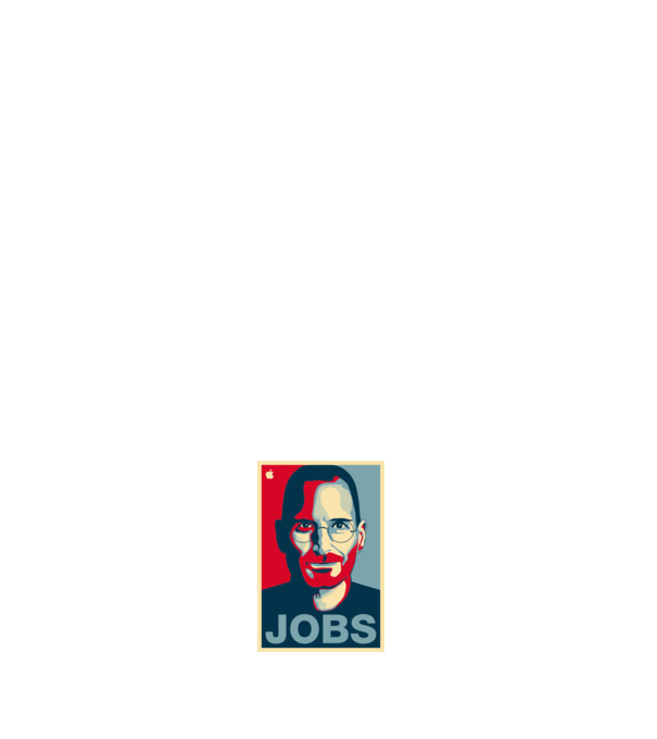 Jobs pop art model negru pe tricou