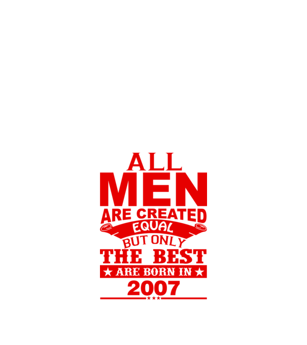 All men are created - 2007 model nisipiu pe tricou