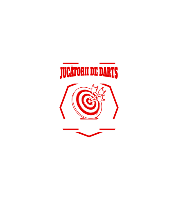 Toți jucătorii de darts sunt creați egali, dar numai cei mai buni sunt născuți în februarie. model negru pe tricou