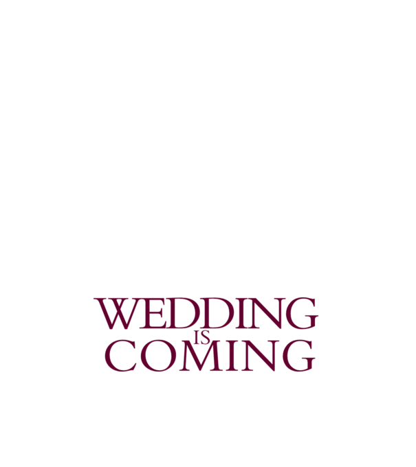 Wedding is coming model roz deschis pe tricou