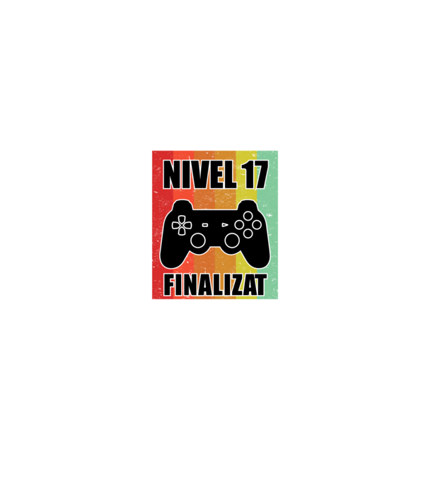 Nivel 17 finalizat model negru pe tricou