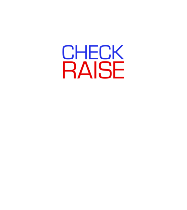 Check Raise model negru pe tricou