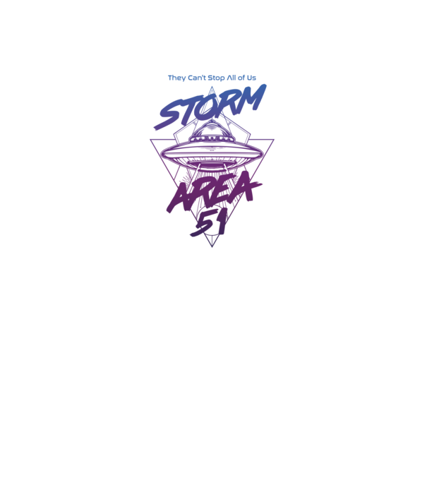 storm area 51 ufo purple model alb pe tricou