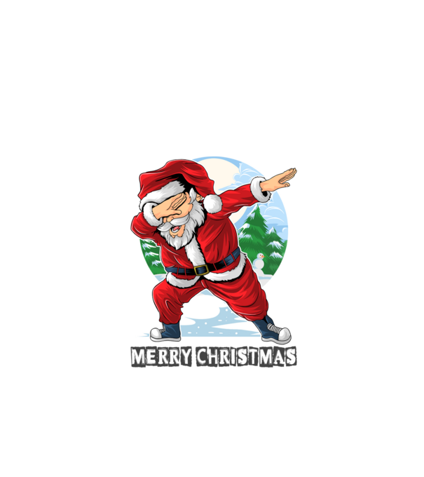 Santa merry christmas model alb pe tricou