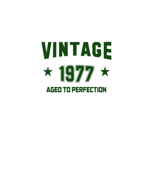 Vintage - 1977 model alb pe tricou