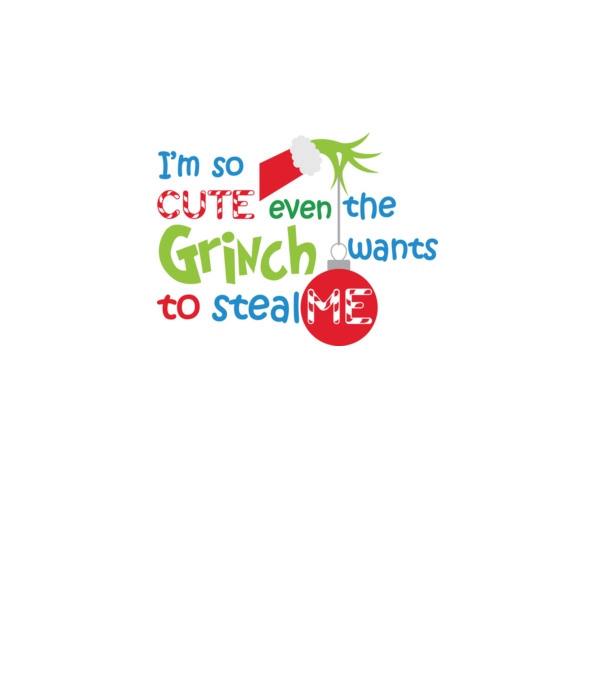So cute Grinch model alb pe tricou