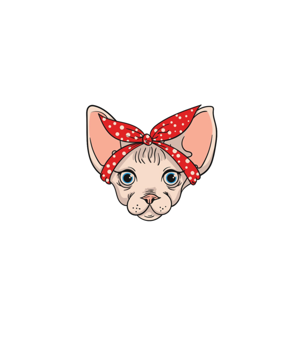 sphynx mom model negru pe tricou