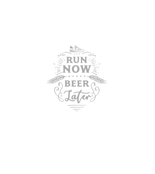 Run now beer later vintage model negru pe tricou