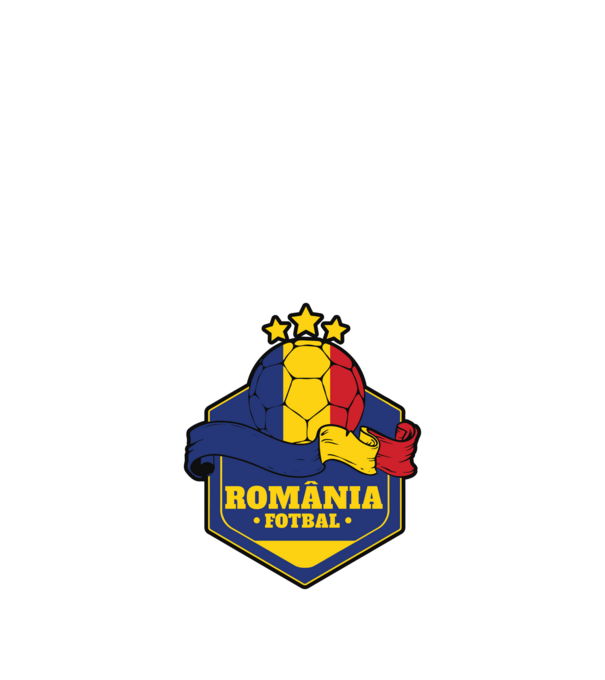 România Fotbal model alb pe tricou