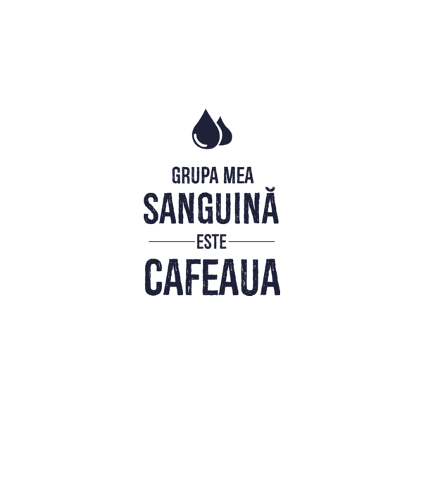Grupa mea sanguină este cafeaua model dusty pink pe tricou
