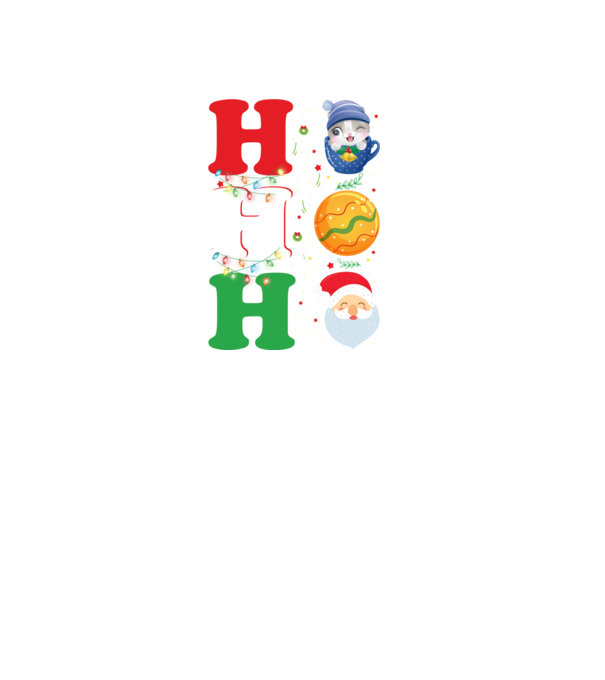 Ho-ho-ho christmas model negru pe tricou