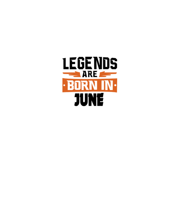 Legends are born in June model mentă pe tricou