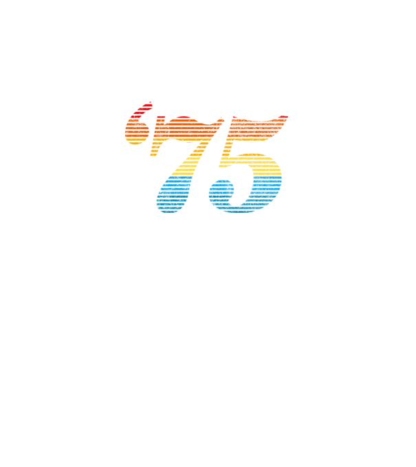 Retro Birthday 1975 model negru pe tricou