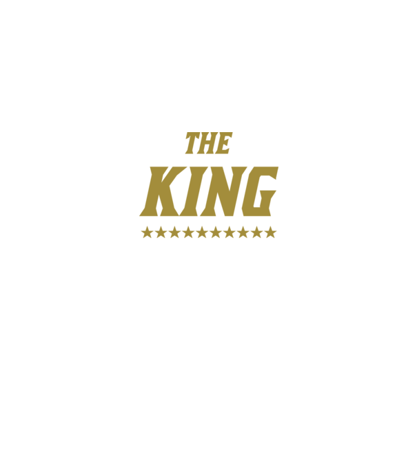 The King model negru pe tricou