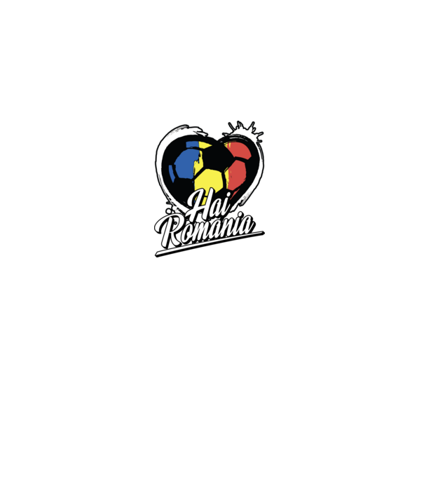 Hai romania heart model negru pe tricou