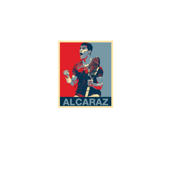 Carlos Alcaraz model negru pe tricou