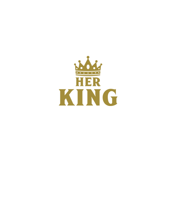 Her King model negru pe tricou