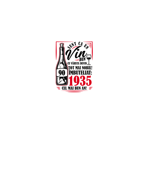 Un Vin Bun 1935 - Alb model roz deschis pe tricou