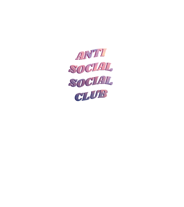 Anti social social club pink model gri pe tricou
