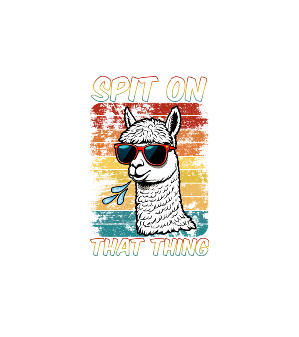 Spit on that thing llama rainbow Hawk Tuah model alb pe tricou