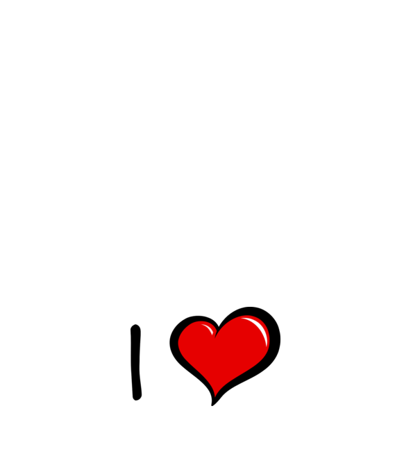 ilove model negru pe tricou