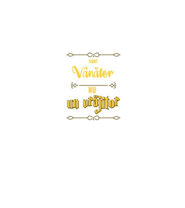 Sunt vânător, nu un magician model albastru jeanși pe tricou