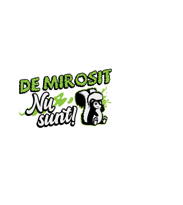 De mirosit nu sunt model negru pe tricou
