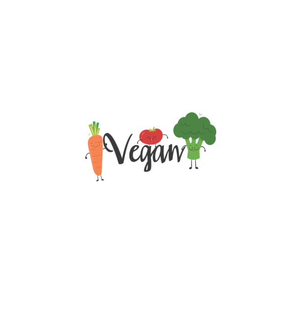 Vegan veggies model alb pe tricou