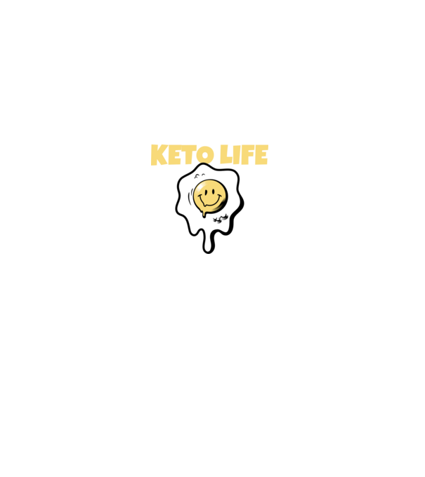 HAPPY KETO LIFE model negru pe tricou