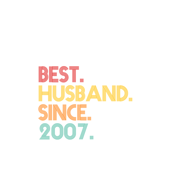 best husband since 2007 retro model negru pe tricou