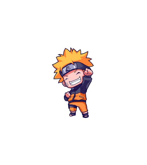 NARUTO model negru pe tricou