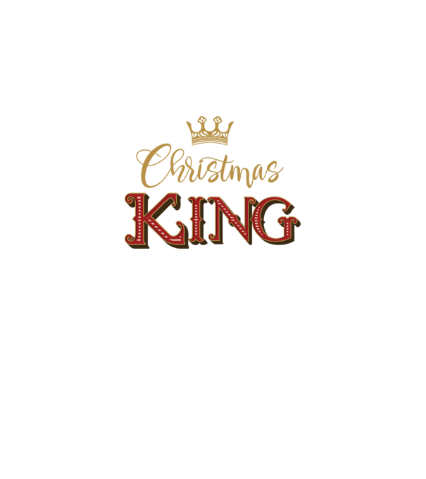 Christmas King model negru pe tricou