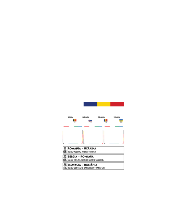 Fotbal Calendar Euro 2024 model negru pe tricou