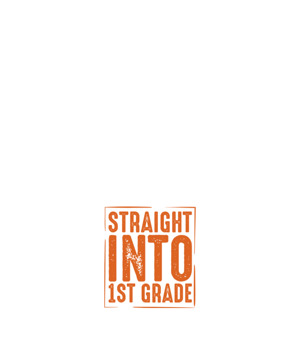 Straight into 1st grade model negru pe tricou