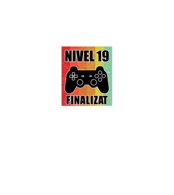 Nivel 19 finalizat model negru pe tricou