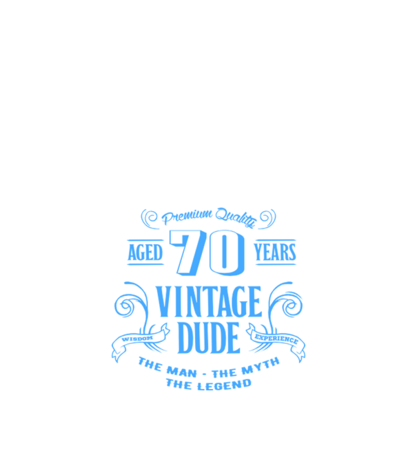 Vintage Dude - 70 model albastru închis pe tricou
