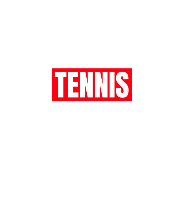 TENNIS HERO model negru pe tricou