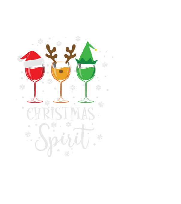 Christmas spirit wine model negru pe tricou