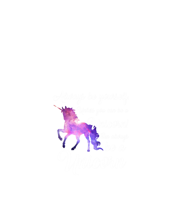 Always be UNICORN model nisipiu pe tricou