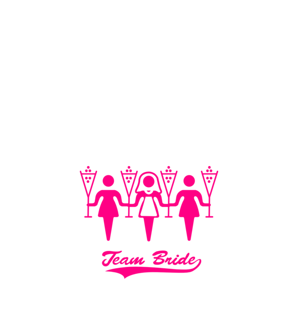 Team Bride model alb pe tricou