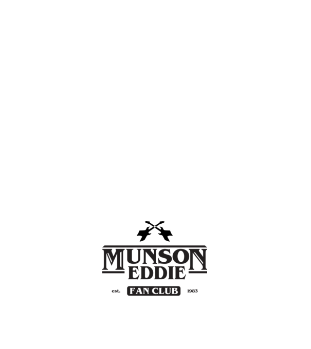 eddie munson fan club model roz deschis pe tricou