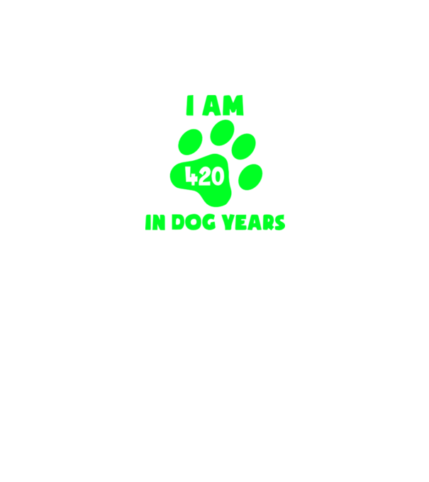 Dog Year - 420 model verde pe tricou