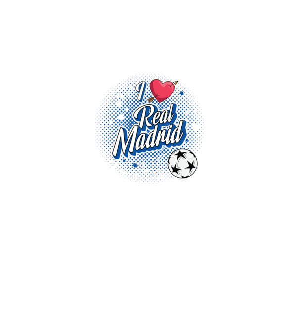 Popart RealMadrid model negru pe tricou