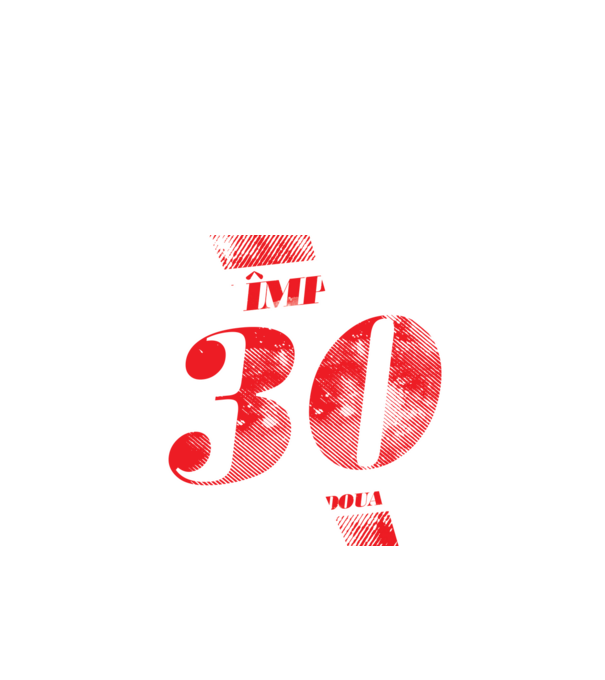 Am împlinit 30 ani pentru a doua oară model negru pe tricou