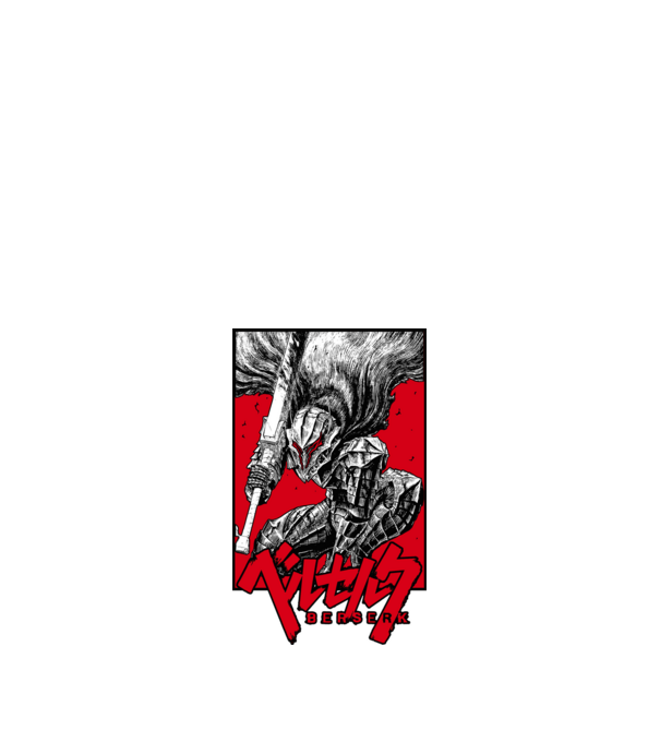 Berserk Guts model negru pe tricou