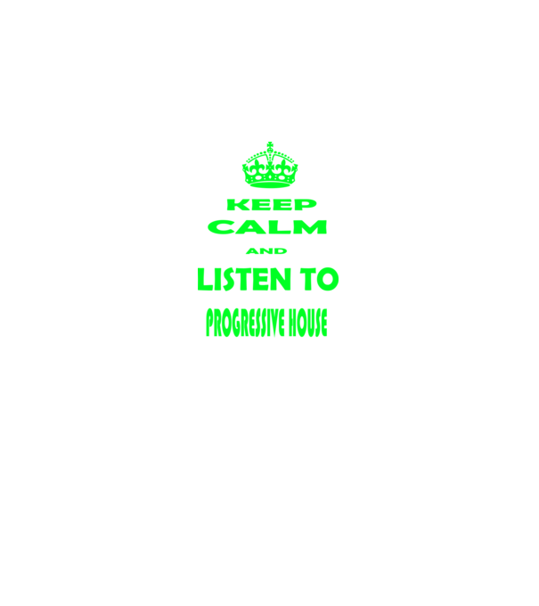 Keep Calm and Listen to prog-house model negru pe tricou