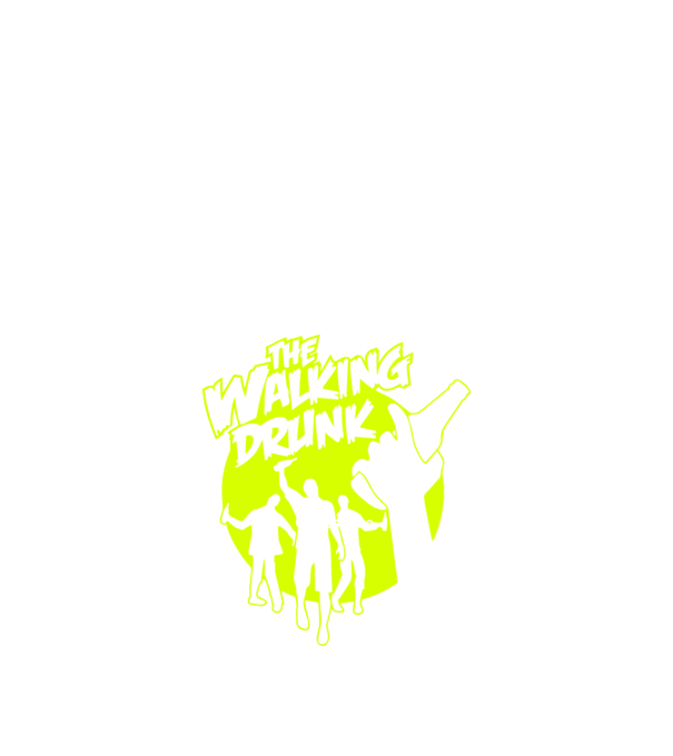 Walking Drunk model negru pe tricou
